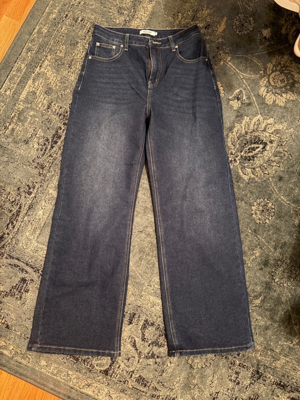 Women’s Mid/Dark Blue Flare Jeans - Wide Leg